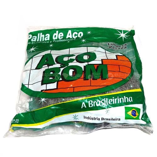 PALHA DE ACO N.0 FINA AÇOBOM (20/300) UN